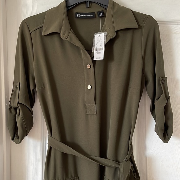 New York & Co. dark green dress - Picture 4 of 5